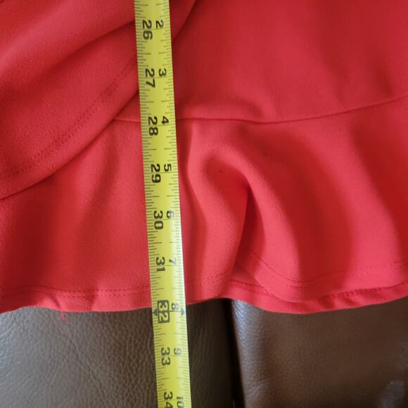 Lulus Great Things  Mini Dress Size XL Coral Ruffle Lined Party Evening Chic - Picture 10 of 10